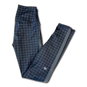 Alo Yoga High Waist Houndstooth Leggings Black Women’s Small NWOT